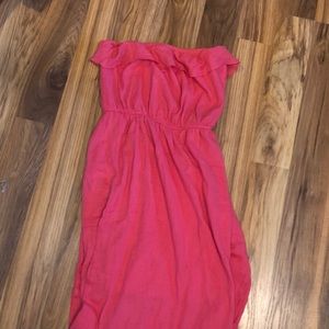 Strapless maxi dress